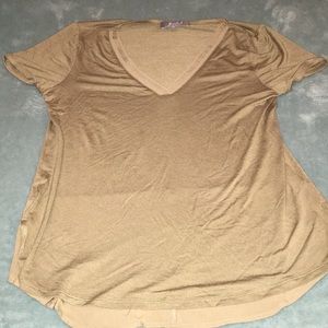 Soft v neck army green shirt